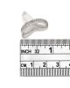 Pave Diamond Trinity Slide Pendant with Single Cut Diamonds in 14k White Gold